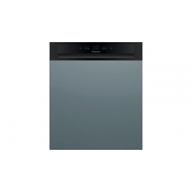 Hotpoint semi deals integrated dishwasher black